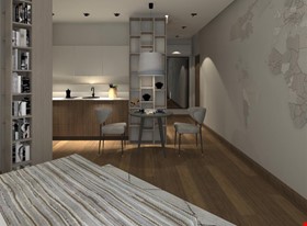 Beatrise Lūse - darbu piemēri: Studio tipa dzīvoklis īstermiņa nomai - foto Nr.5