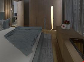 Beatrise Lūse - darbu piemēri: Dzīvoklis ar slīpiem griestiem - foto Nr.3