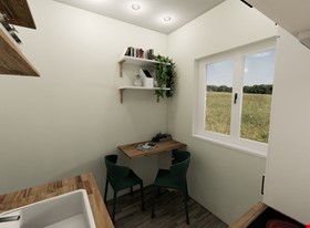 Krists B - darbu piemēri: Mazas virtuves interjera dizains - foto Nr.2