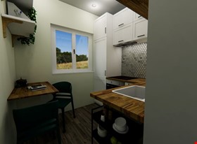 Krists B - darbu piemēri: Mazas virtuves interjera dizains - foto Nr.1