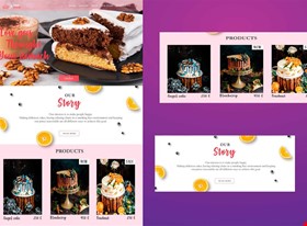 Creative Brain - примеры работ: Website Sweet Food - фото №4