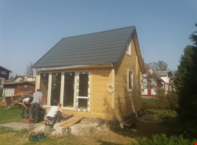 Māris V. - darbu piemēri: Koka karkasa vasarnīca 25m2 ar mansardu - foto Nr.2