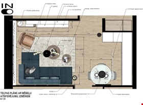 Inese - примеры работ: Demo dzīvokļa interjers Variants Nr.1 - фото №2
