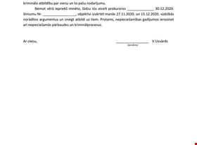 Jānis U. - darbu piemēri: Sūdzība virsprokuroram par prokurora lēmumu - foto Nr.2