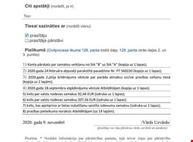 Jānis U. - примеры работ: Prasības pieteikums vienkāršotajā procedūrā par naudas piedziņu - фото №6