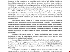 Jānis U. - darbu piemēri: PARAUGS - Prasības pieteikums par kopīpašuma izbeigšanu - foto Nr.2