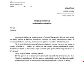 Jānis U. - darbu piemēri: PARAUGS - Prasības pieteikums par kopīpašuma izbeigšanu - foto Nr.1