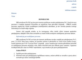 Arsenijs H. - примеры работ: Iesniegums PMLP par personu meklēšanu - фото №1
