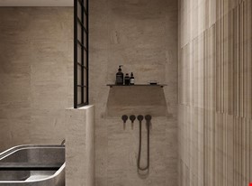 Viktorija Z. - darbu piemēri: Роскошный минимализм ванной комнаты - foto Nr.4