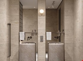 Viktorija Z. - darbu piemēri: Роскошный минимализм ванной комнаты - foto Nr.5