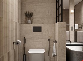 Viktorija Z. - darbu piemēri: Роскошный минимализм ванной комнаты - foto Nr.2