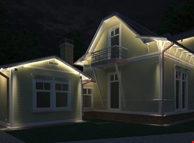 SIA "InDizains" - примеры работ: Apgaismojums mājai Jūrmalā - фото №2