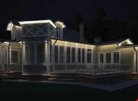 SIA "InDizains" - примеры работ: Apgaismojums mājai Jūrmalā - фото №3